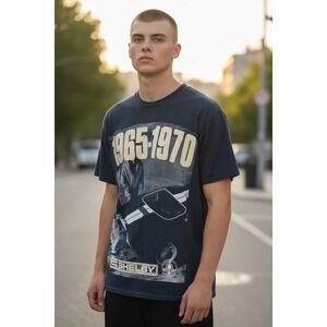 Shelby 1965-1970 Graphic T-Shirt Mens Black‎ Cotton Short Sleeve Size Medium NWT